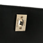 Lambskin Quilted Mini Trendy CC Dual Handle Flap Bag Black