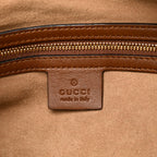 GG Supreme Monogram Large Linea A Hobo Light Brown