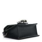 Dollar Calfskin Crystal Mini Dionysus Top Handle Bag Black Crystal