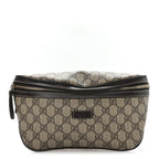 GG Supreme Monogram Belt Bag Dark Brown