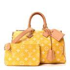Calfskin Monogram Speedy P9 Bandouliere 25 Jaune Mat