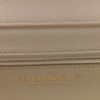Caviar Quilted Medium Business Affinity Flap White