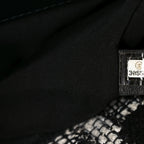 Tweed Quilted Maxi Chanel 19 Flap Black White