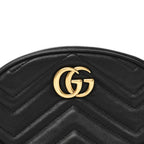 Calfskin Matelasse GG Marmont Belt Bag 95 38 Black
