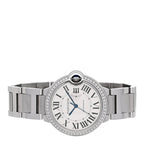 Stainless Steel Diamond Bezel 36mm Ballon Bleu De Cartier Automatic Watch