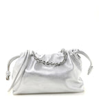 Metallic Nappa Donut Chain Flamenco Knot Silver