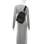 Guccissima Sling Backpack Black