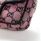 Monogram Multicolor Matelasse Diagonal Super Mini GG Marmont Shoulder Bag Pink Blue