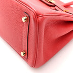 Togo Birkin 25 Rouge Pivoine