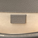 Pebbled Calfskin Small Dionysus Shoulder Bag Dusty Grey