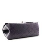 Aged Calfskin Quilted 2.55 Reissue Mini Flap Dark Purple