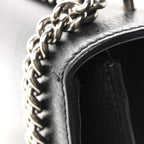 Pebbled Calfskin Small Dionysus Shoulder Bag Black