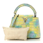 Crocodile Mini Capucines  Yellow Blue