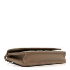 Caviar Quilted Wallet on Chain WOC Beige
