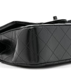 Lambskin Quilted Mini Top Handle Rectangular Flap So Black