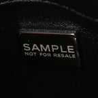 Tweed Quilted Mini Square Flap Black