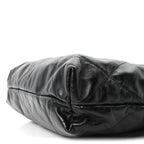 Calfskin Quilted Small Chanel 22 Black