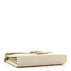 Calfskin Matelasse GG Marmont Chain Wallet Mystic White