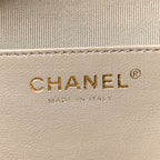 Suede Quilted Medium Chanel 25 Handbag Dark Grey