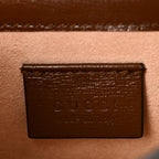 GG Supreme Monogram Mini Horsebit 1955 Crossbody Bag Beige Brown Sugar