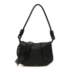 Shiny Nappa Calfskin Paseo Satchel Black