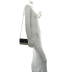 Dollar Calfskin GG Supreme Monogram Petite GG Marmont Wallet Chain Bag Black Beige Ebony