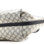 GG Supreme Monogram Denim Small Totissima Reversible Tote Beige Blue