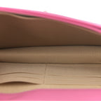 Lambskin Quilted CC Pearl Crush Wallet on Chain WOC Pink