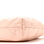 Shiny Calfskin Quilted Small Chanel 22 Light Pink