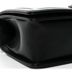 Caviar Quilted Medium Boy Flap Black