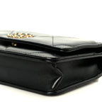 Lambskin Quilted Chanel 19 Wallet On Chain WOC Black