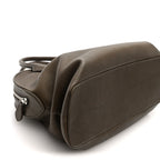 Grained Saddle Calfskin Agnes Bag Truffle