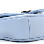Lambskin Matelasse Small GG Marmont Shoulder Bag Light Blue
