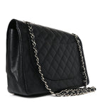 Caviar Quilted Maxi Double Flap Black