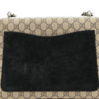 GG Supreme Monogram Medium Dionysus Shoulder Bag Black