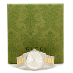Stainless Steel 38mm G-Timeless Two Tone Bee Automatic Watch Silver