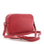 Pebbled Calfskin Small Soho Disco Bag Vibrant Red