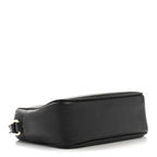 Pebbled Calfskin Small Soho Disco Bag Black