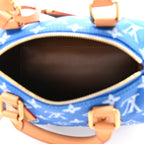 Calfskin Monogram Speedy P9 Bandouliere 20 Blue