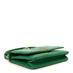 Lambskin Quilted Chanel 19 Wallet On Chain WOC Green