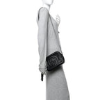 Pebbled Calfskin Small Soho Disco Bag Black