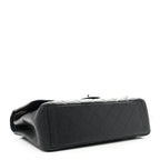 Caviar Quilted Maxi Double Flap Black