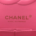 Caviar Quilted Small Double Flap Pink