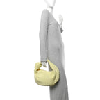 Suede Calfskin Intrecciato Teen Jodie Hobo Lemon Wash