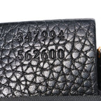 Pebbled Calfskin Small Soho Disco Bag Black