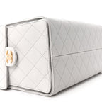 Caviar Quilted Medium Chanel 25 Handbag Light Gray