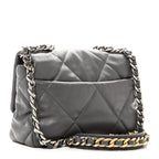 Lambskin Quilted Medium Chanel 19 Flap Grey