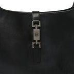 Calfskin Small Jackie O Hobo Black