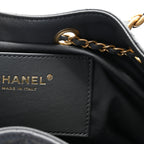 Caviar Quilted Small Chanel 25 Handbag Dark Grey