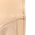 Patent Calfskin Quilted New Medium Plexiglass Boy Flap Beige